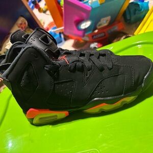 Jordan Black and Red Sneakers